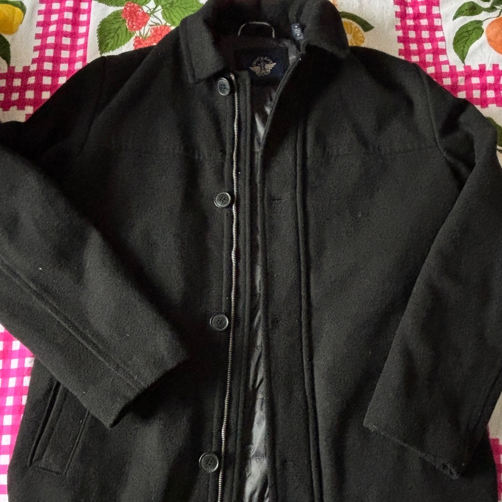 Men’s Black Peacoat